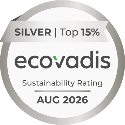Médaille EcoVadis Argent obtenue en août 2026