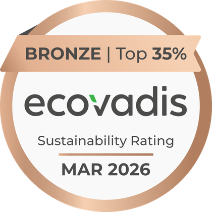 Médaille EcoVadis Bronze obtenue en mars 2026